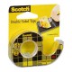 136D Taśma Scotch_ dwustronnie klejąca, przezroczysta, na podajniku, 12mm x 6,3m