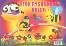 blok techniczny kolor A4, 160g/m2, 10 ark.