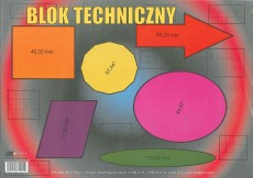 blok techniczny A3, 160g/m2, 10 ark.
