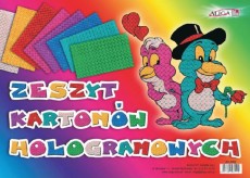 zeszyt kartonów hologramowych B4, 250 g/m2, 8 różnych kartonów