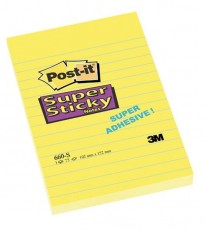 Bloczki samoprzylepne 3M POST-IT_ 660-S 102x152 Żółty 90k Linia