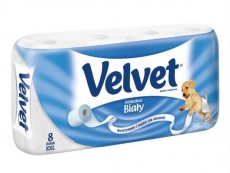 Papier toal.VELVET (8szt.) biały