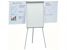 Flipchart na trójnogu FRANKEN, 68x105cm, tablica suchoś.-magn., z wyciąganymi ramionami