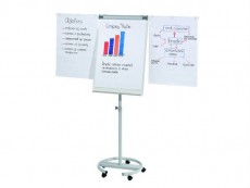 Flipchart mobilny FRANKEN, 68x110cm, tablica suchoś.-magn., z wyciąganymi ramionami