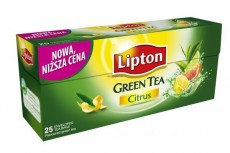 Herbata Lipton 25 sasz. Green Tea Citrus koperty