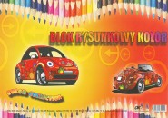 blok techniczny kolor A3, 160g/m2, 10 ark.