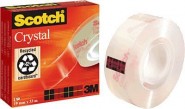 600 Taśma samoprzylepna Scotch_ Crystal Clear, przezroczysta, w pudełku, 19mm x 33m