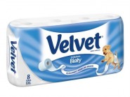 Papier toal.VELVET (8szt.) biały
