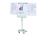 Flipchart mobilny FRANKEN, 68x110cm, tablica suchoś.-magn., z wyciąganymi ramionami