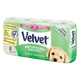 Papier toaletowy Velvet zielony Classic 8 rolek